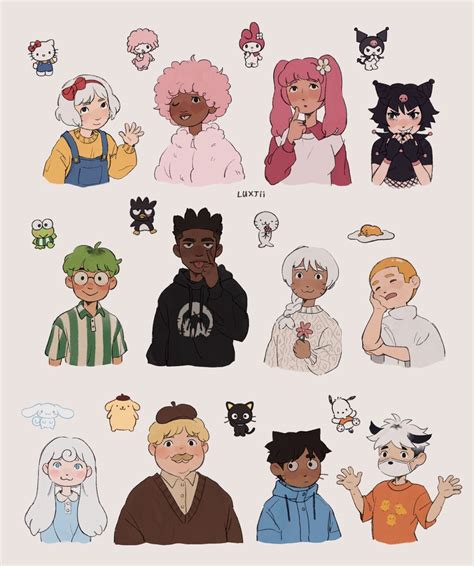 hello kitty characters as humans